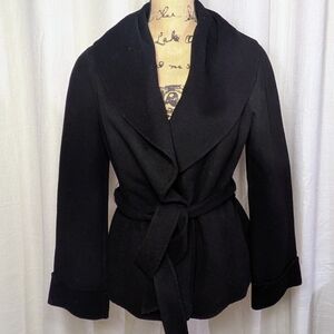 Women's Lafayette 148 New York Black‎ Winter Wool/Angora Blend Jacket | Sz 12